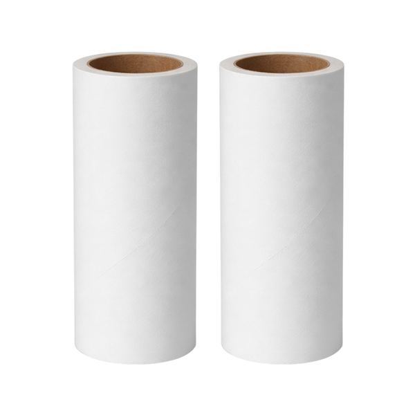 2 Pack - Adhesive Replacement Roll For Pet Hair Removal - White