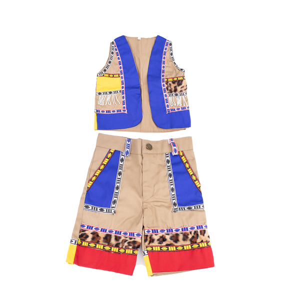 Boys African Traditional Mblasello Set