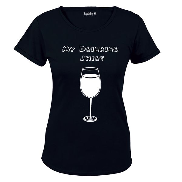 My Drinking Shirt - Wine! - Ladies - T-Shirt - White