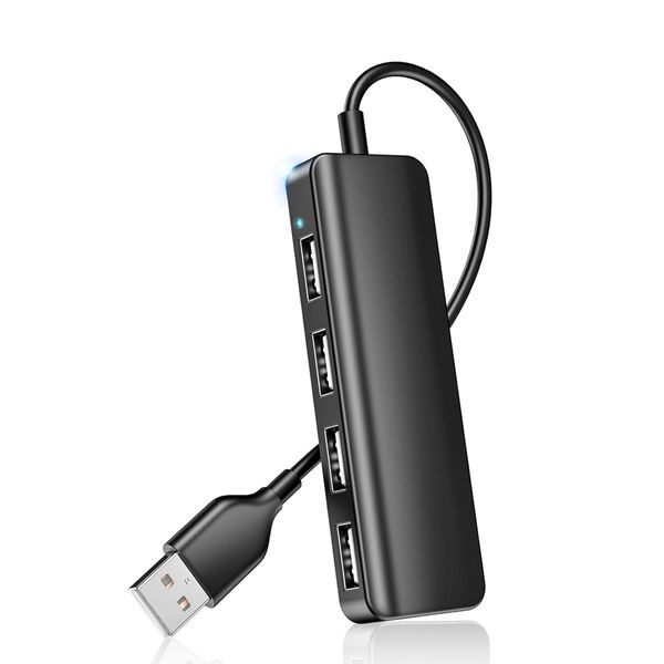 USB Hub 4 Port USB 3.0 Splitter Hub Expander Laptop Computer Flash Drive