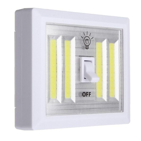 The LED Store Battery Operated 4 COB LED Switch Light 6 Pack