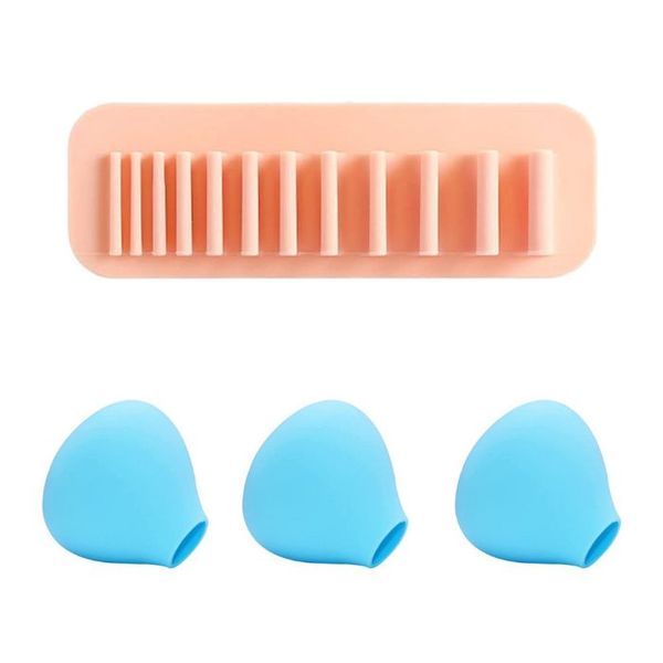 Beauty Essentials Value Pack: Wall-Mounted Brush Haven &amp; Cover Trio