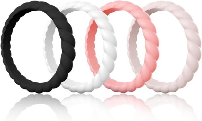 Ring Silicone Women Swivel Wedding Bands - Combo 24 - 4Rings