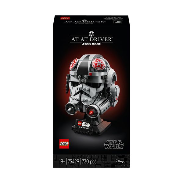 LEGO Star Wars AT-AT Driver Helmet, Buildable Model Kit 75429