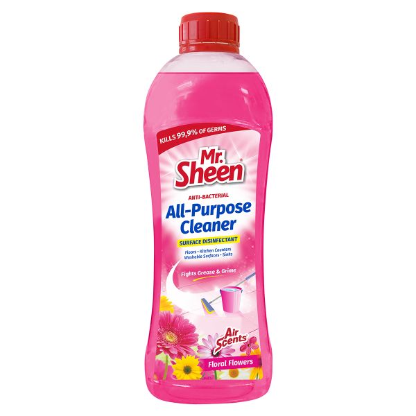 Mr Sheen Anti Bacterial &amp; All Purpose Cleaner Floral Flowers 1L - 2 Pack