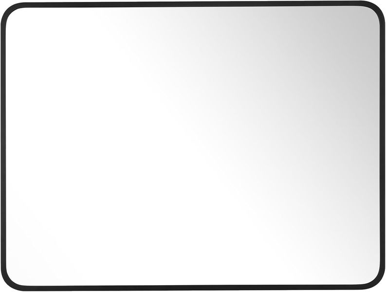 70CM Square Mirrors for Wall Decor-Size 70cm X 50CM-Black Aluminium Frame