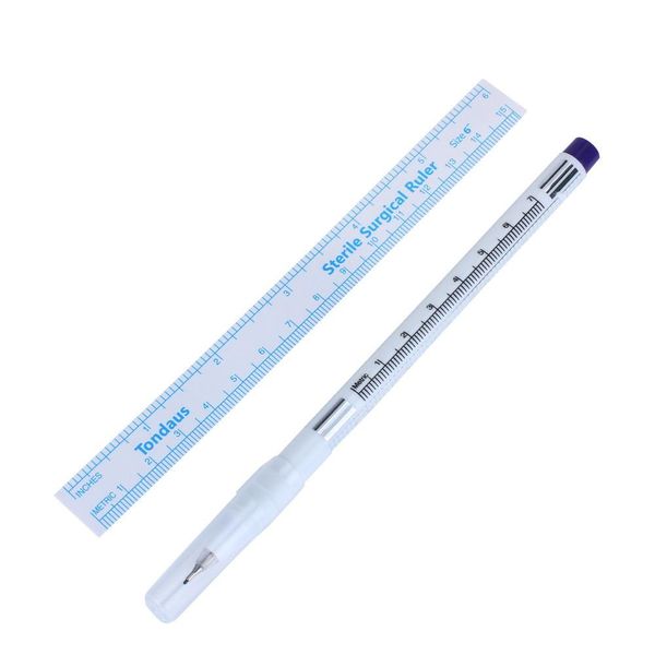 Disposable Surgical Marker and Rulers - Set of 5