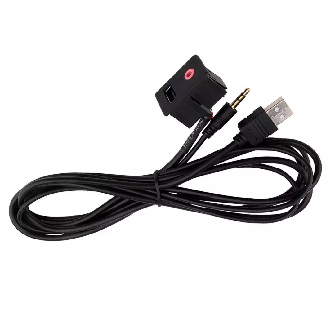 Universal Vehicle AUX & USB Socket Cable Extension (3.5mm) Shop Today