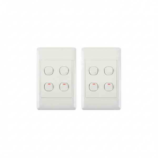 Nexus 16 Amp Light Switch with Cover, 4x2, 1-Way Manual Control - 2 Pack