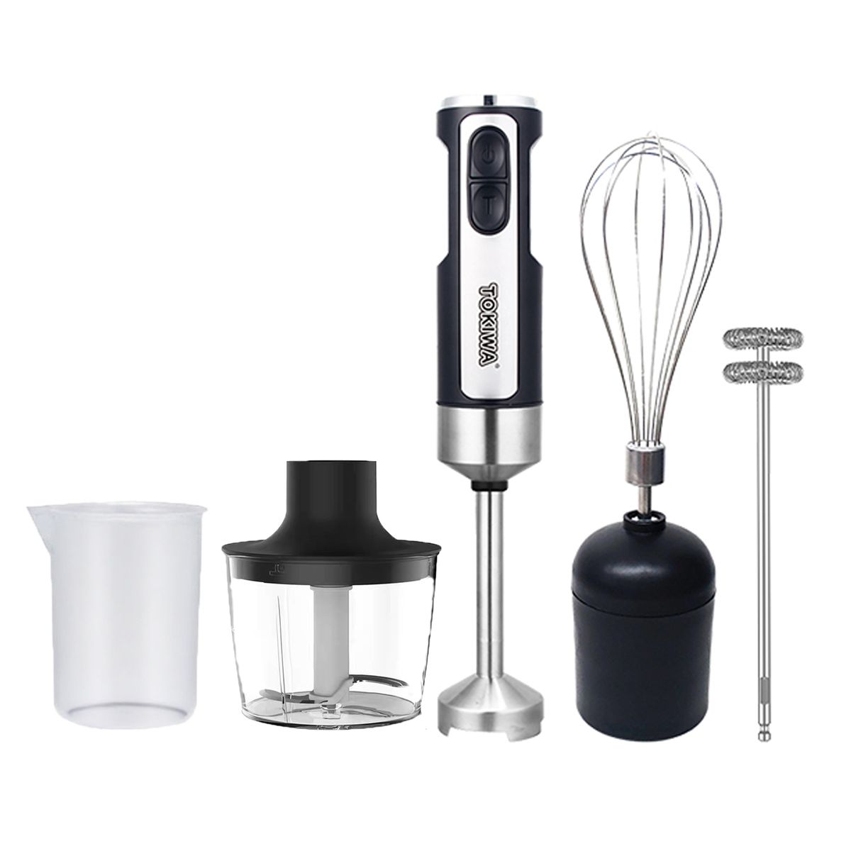 Tokiwa 400W Hand Blender, 5-in-1 Immersion Blender with Turbo Boost