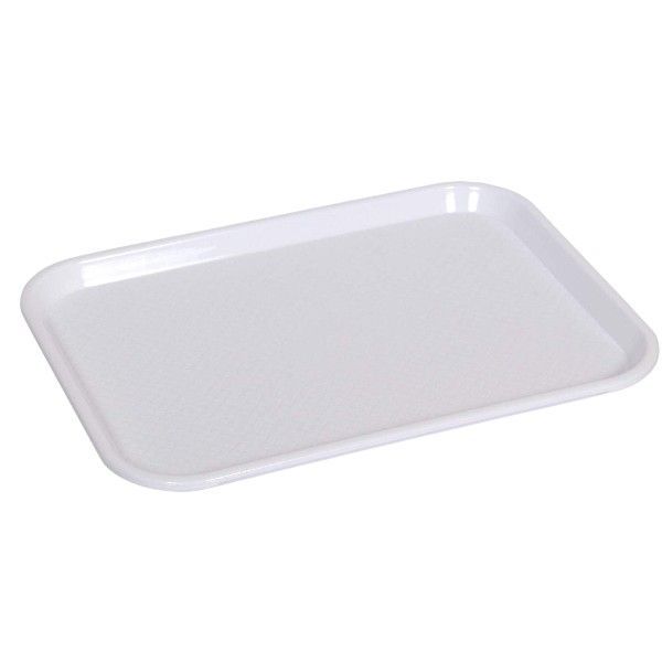 Large Plastic Serving Tray - White