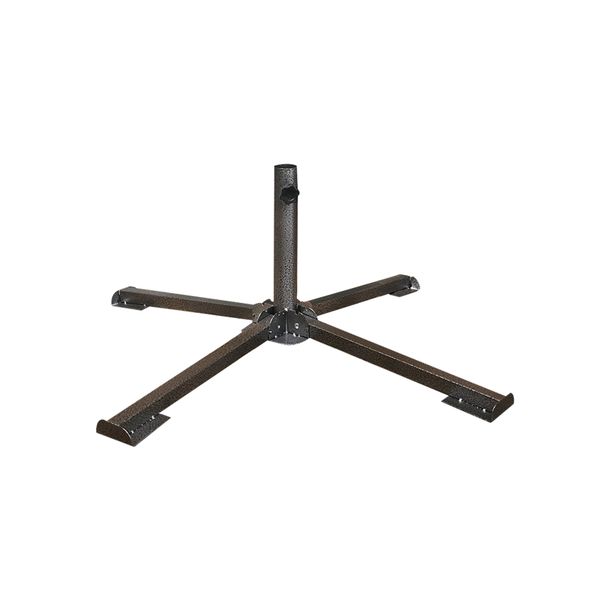 White Metal Cross Base For Patio Umbrella