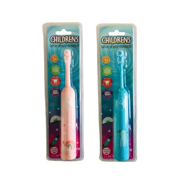 Kids Battery Operated Toothbrush - Pink &amp; Blue