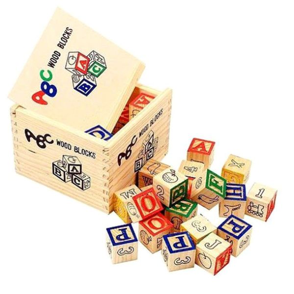 ABC/123 Wooden Play Blocks