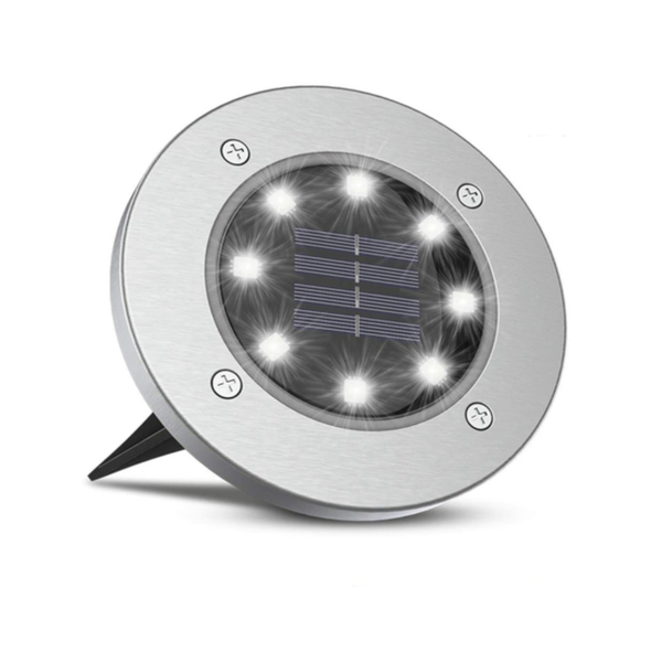 LED Solar Garden Disk Light