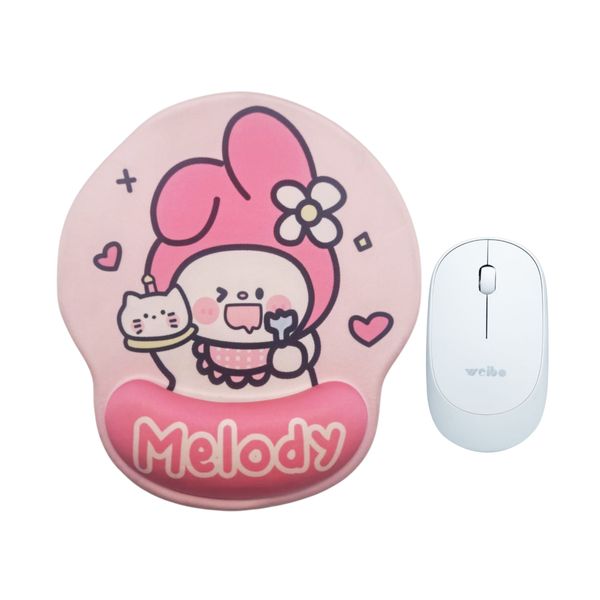 Ergonomic Pinky Mouse Pad and Wireless Mouse