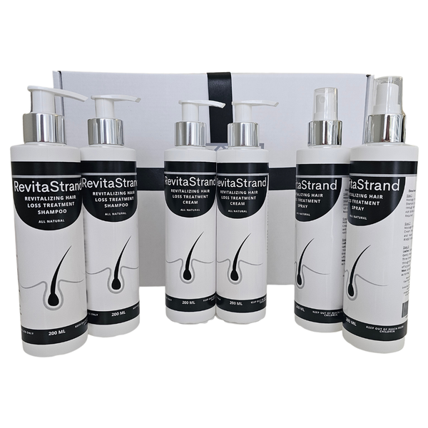 RevitaStrand - Hair Loss Treatment Set (Shampoo, Cream &amp; Spray) 5 Month