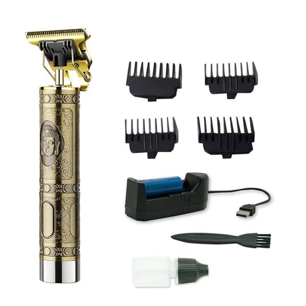 Waterproof Wireless USB Rechargeable Hair Trimmer Groomer Set For Men