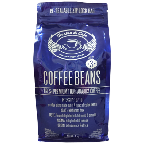Forza No3 - 4 Types of 100% Arabica Coffee in One Blend - Beans 1Kg