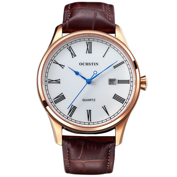 Taobao source genuine leather men's watches, Japanese and Korean stainless