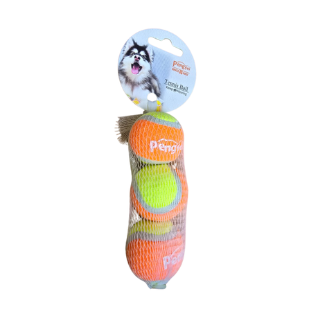 Pet Fetch Tennis Ball (Small) 3.8cm Non Squeak - Pack 3 Image