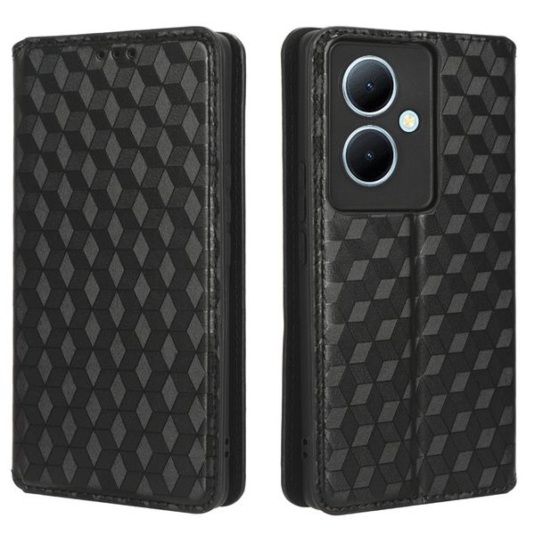 Magnetic Buckle 3D Leather Case Compatible With Vivo V29 Lite 5G