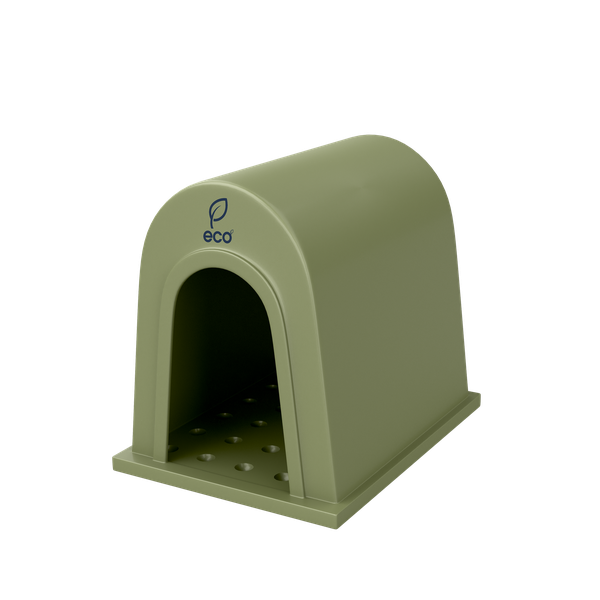 ECO Exploded Kennel Dog House - Olive Green - Small