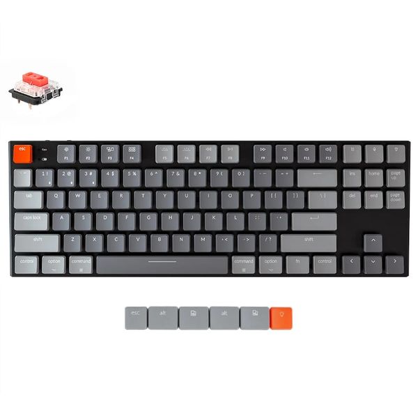 Keychron K1 87-Key Low Profile RGB Mechanical Bluetooth Keyboard