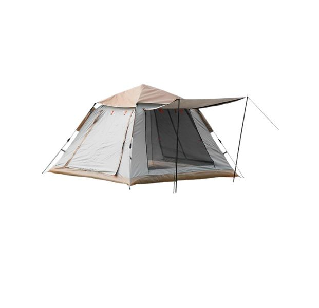 4 Person Dome Tent Camping Tent with Easy Setup-Wihte