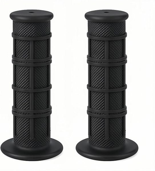 Motorcycle Handlebar Grips 7/8" 22mm 24mm - Premium Soft Rubber Anti-Slip