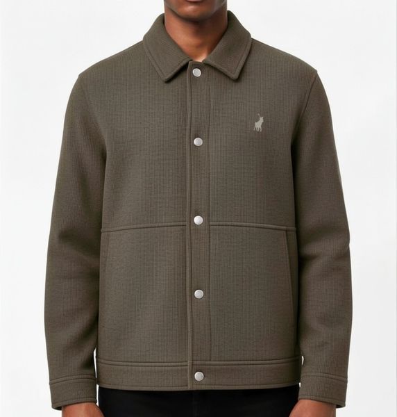 Polo Mens Ribbed Jacket Light Brown
