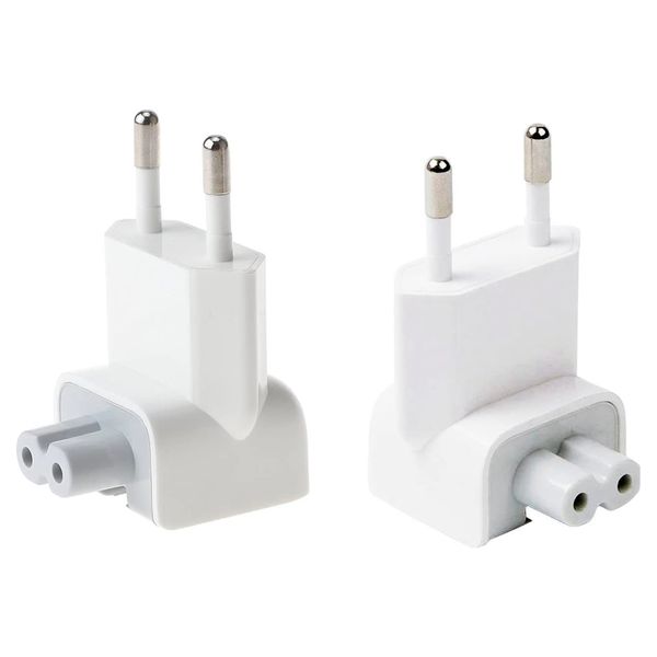 Duck Head EU/US 2 Pin PowerPlug For Replacement - Pack of 2 EU MagSafe Adapter