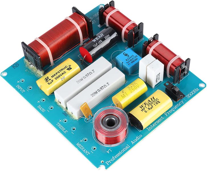 3 Way Audio Frequency Divider, 300W DIY KTV Stage Speaker Crossover 3 Way