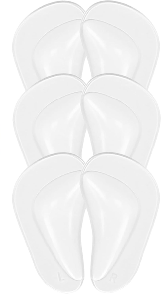 Gel Arch Support, 3 Pairs Shoe Insoles for Flat Feet for Plantar Fasciitis