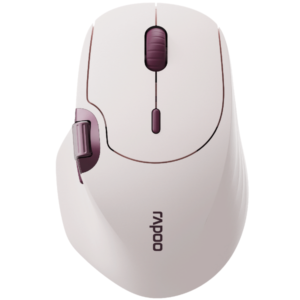 Rapoo MT560 Multimode Rechargeable Mouse - Pink Aubergine