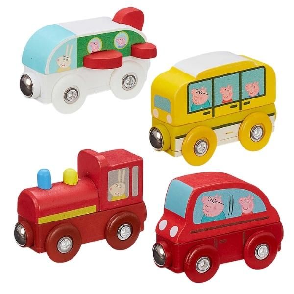 Peppa Pig - Wooden Mini Vehicles Assorted - Pack of 4