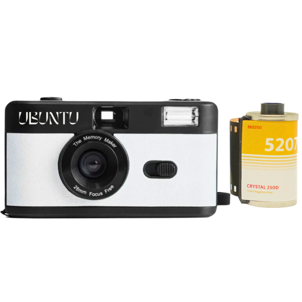 Ubuntu Film Co. 35mm Reusable Memory Makers Film Camera 250D Film Combo