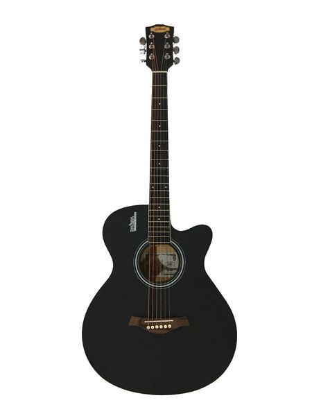 Giuliani GAG40SLEQB Acoustic Electric Guitar in Black Matte