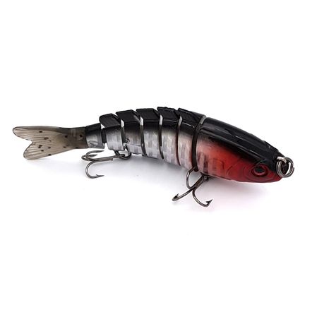Bass Hunter Fishing Swimbait Lure - Silver Black Red, Shop Today. Get it  Tomorrow!