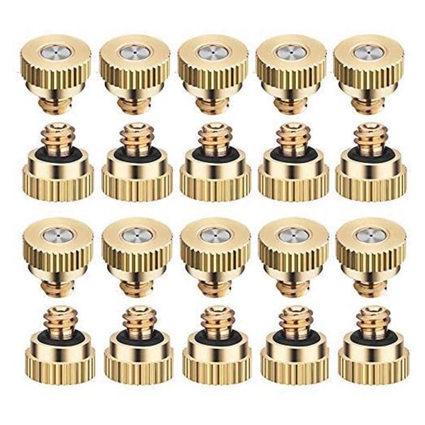 Brass Misting Nozzles Tees Dust Control Mist Nozzle Sprinkler