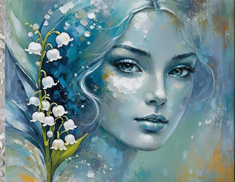 Modern Canvas Wall Art Home Decor - Blue Serenity