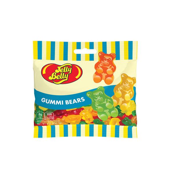 Jelly Belly Gummi Bears Jelly Beans Soft Chewy Gummy Sweets Snack 85g