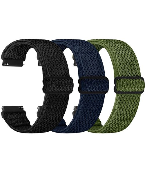 Elastic Nylon Watch Straps Replacement Wristband for Men Women-22mm
