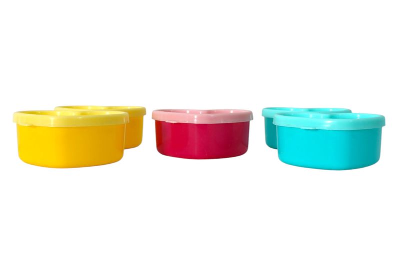 5 Piece Heart Shaped Lunchbox Set