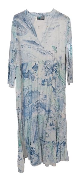 Ub Creative Marble Print Maxi Dress Green image