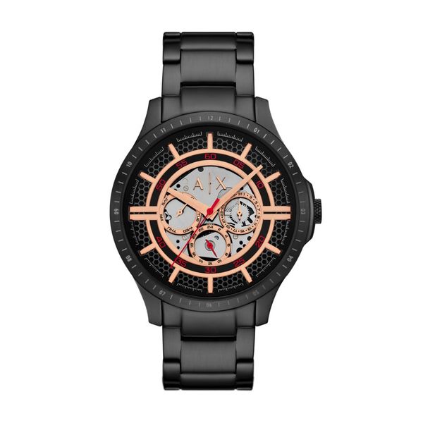Armani Exchange Hampton Black Stainless steel Mens Watch-AX2465