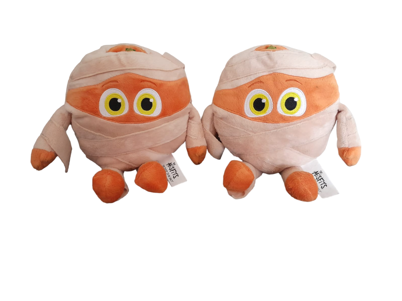 Twin Pack of Orange 20cm x 18cm "The Misfits" Soft Toys
