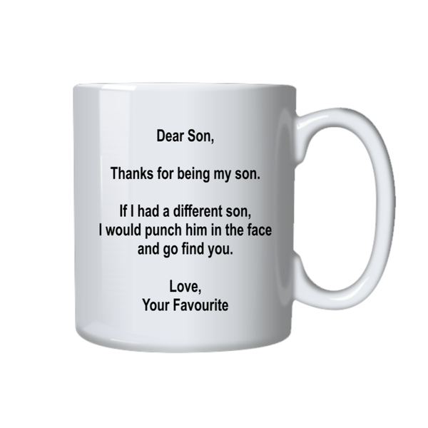 Son Gift Coffee Mug, Gift idea from Mom, Dad, Birthday, Christmas