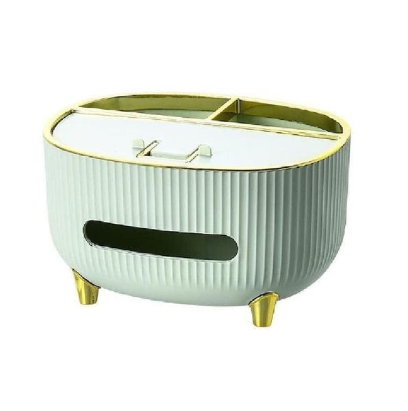 Tissue Box With Multipurpose Organizer