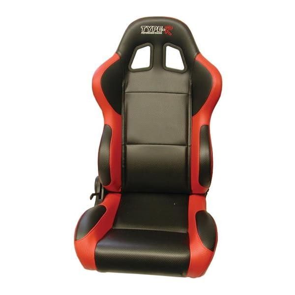 Set of Two Type-R Carbon and Red Reclinable Racing Seats